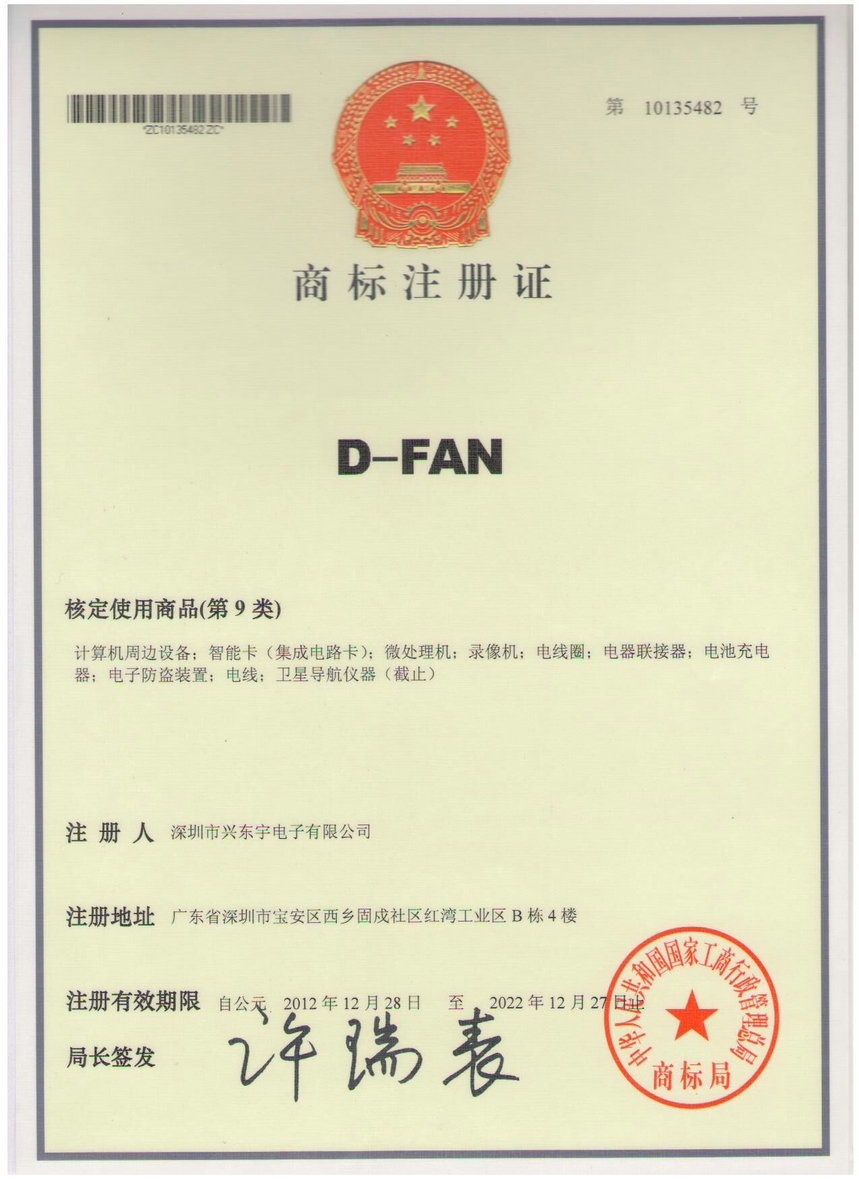 D-FAN商標